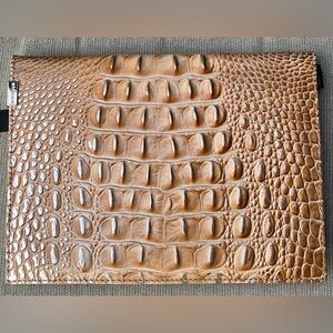 NWT Brahmin HONEY BROWN Melbourne Refillable Journal